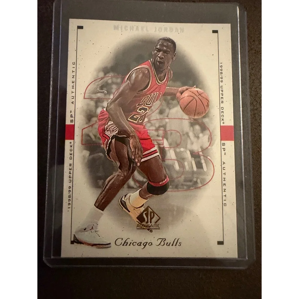 1998-99 Upper Deck SP Authentic Michael Jordan #1 Chicago Bulls Basketball Card